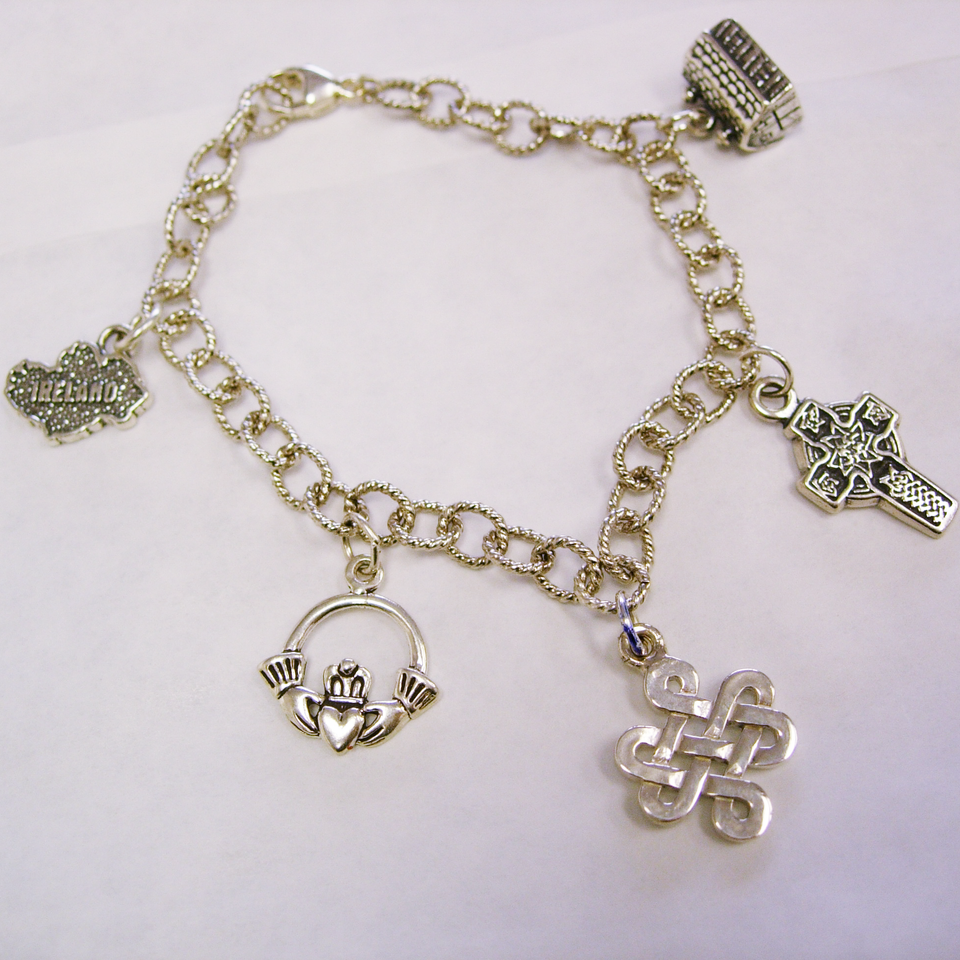 U of St.Thomas Irish Gala SS charm bracelet
